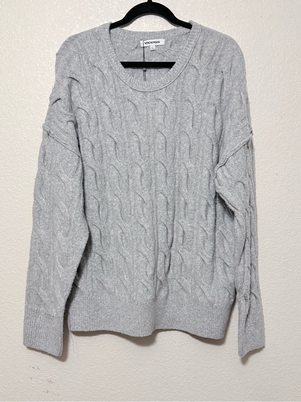 Vigoss Crewneck Sweater - Light Gray